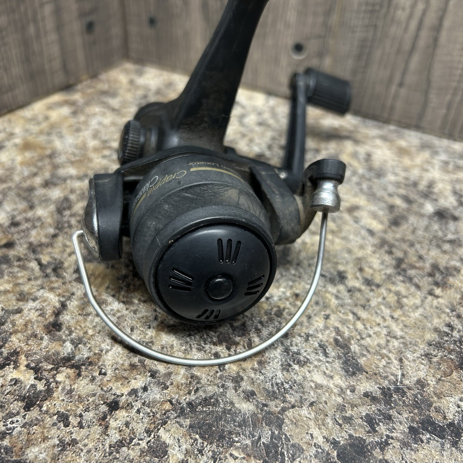 Zebco Crappie Classic Depth Spinning fishing reel Vintage Rear Drag