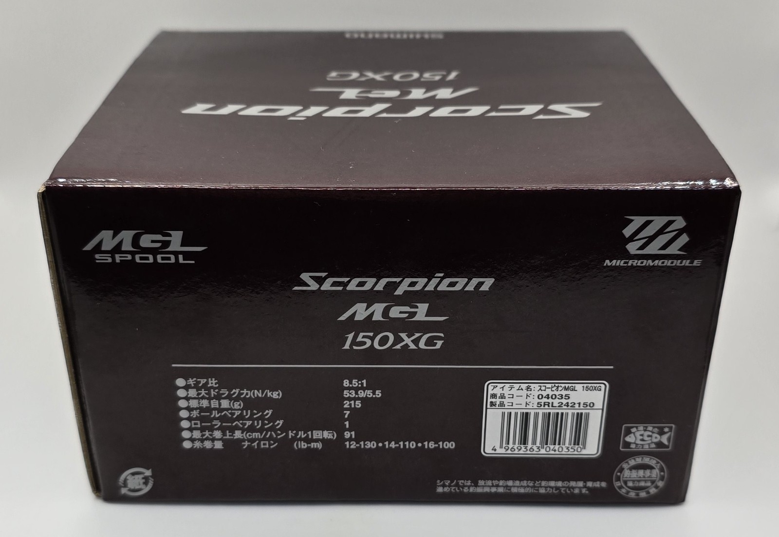 Shimano 19 Scorpion MGL 150XG Right Baitcast Reel Boxed JDM Bass Pitching