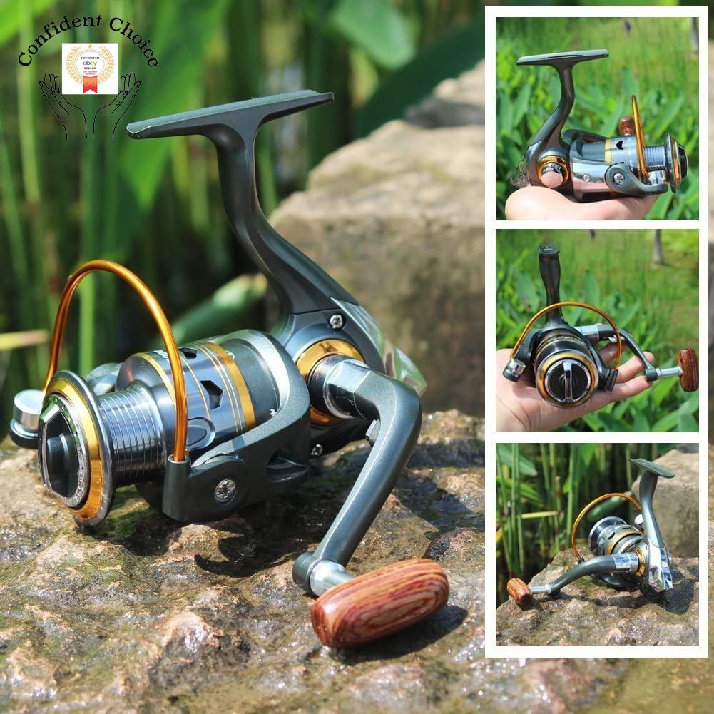 Mejor Carretes de Pesca giratorios, Carrete Spinning Arrastre Máximo de 33 LBs🎣