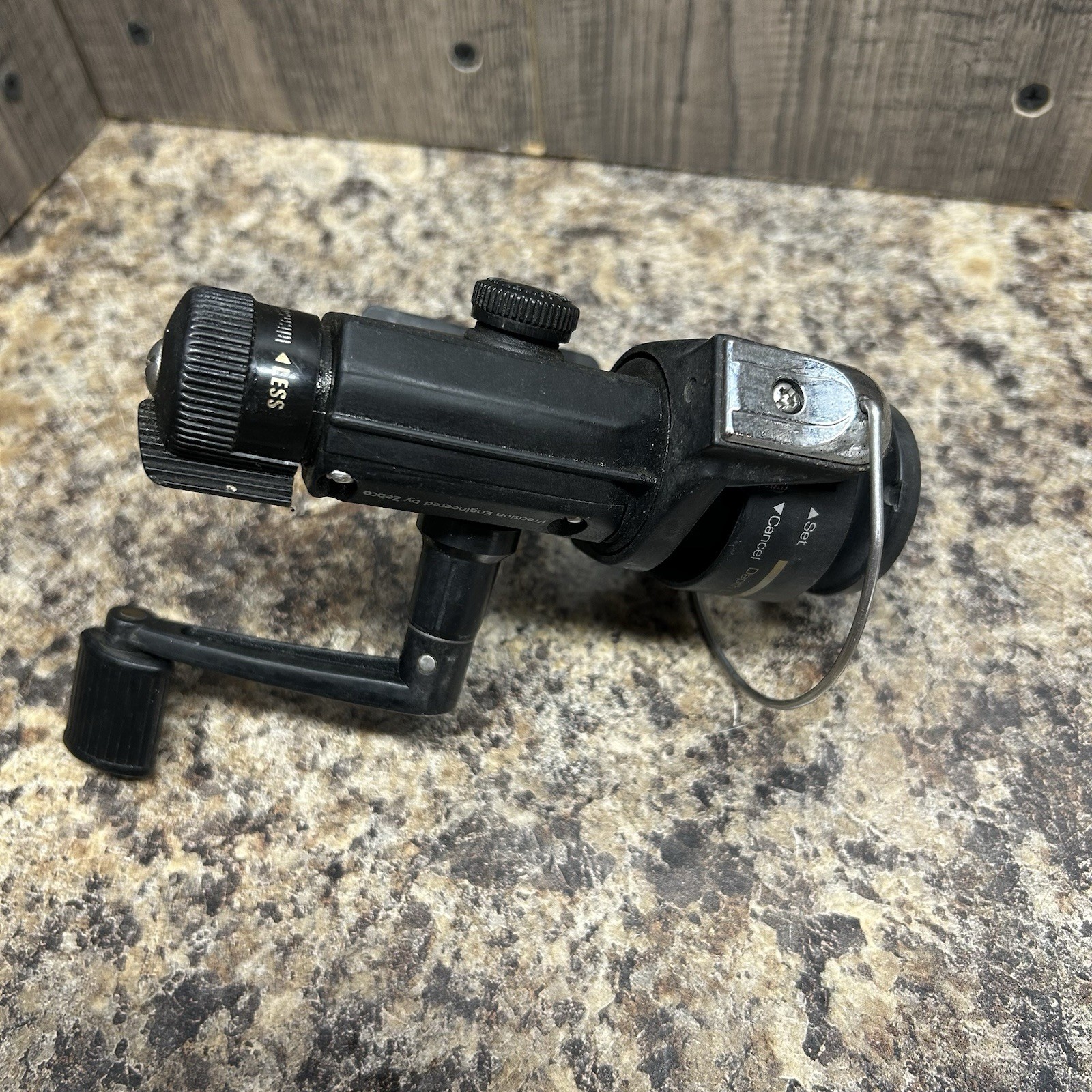 Zebco Crappie Classic Depth Spinning fishing reel Vintage Rear Drag