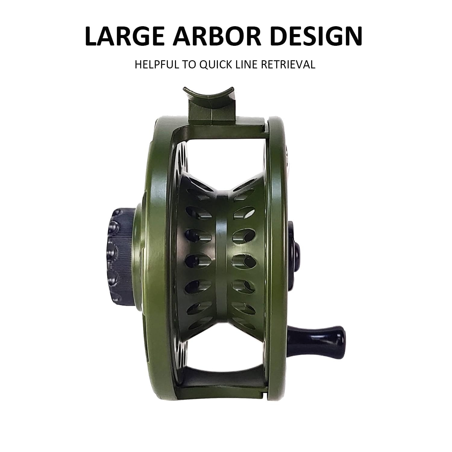 High-Performance Graphite Fly Reel Center Drag System 3/4 5/6 7/8wt Large Arbor