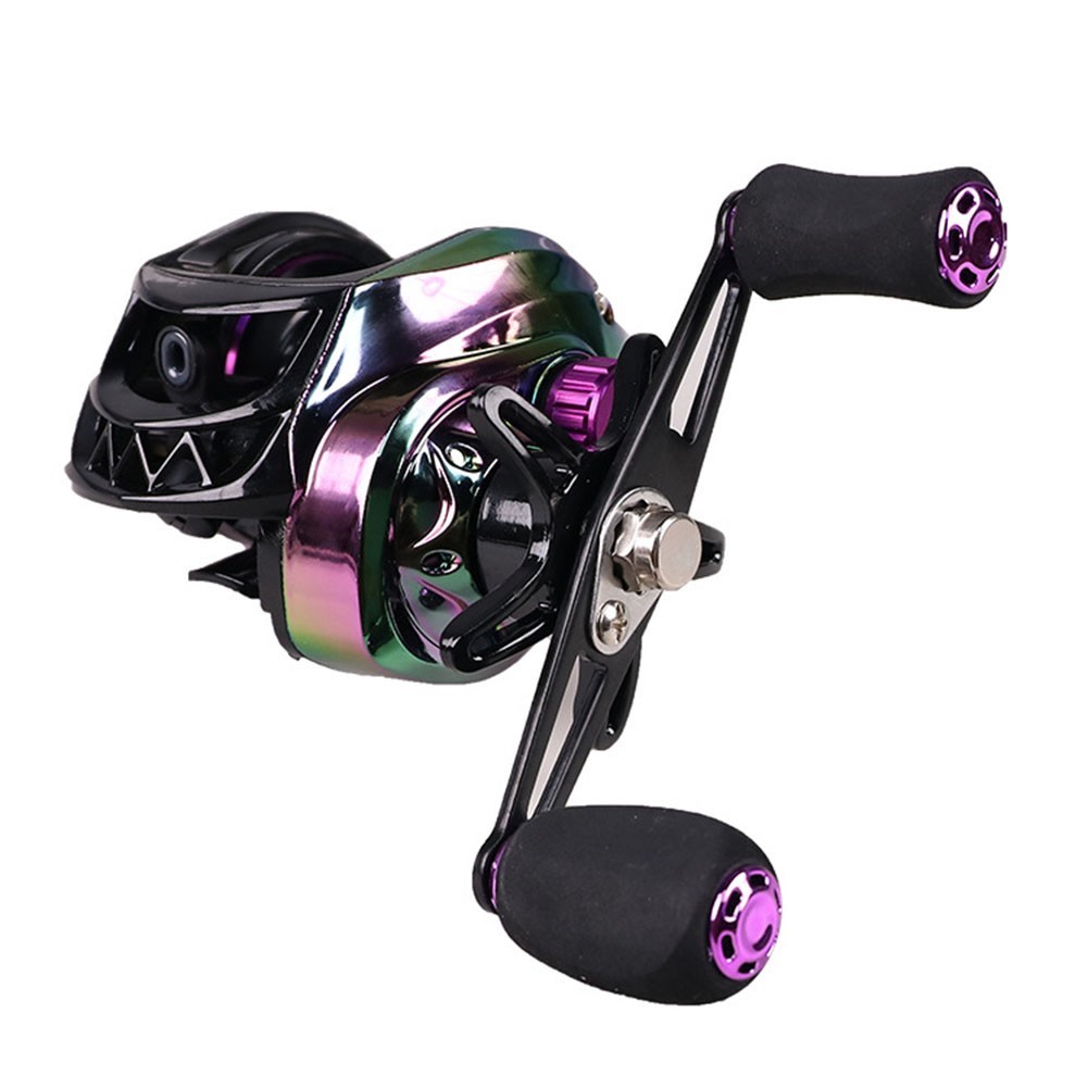 Colorful Baitcasting Reel 7 21 Gear Ratio Lightweight with 8kg Braking