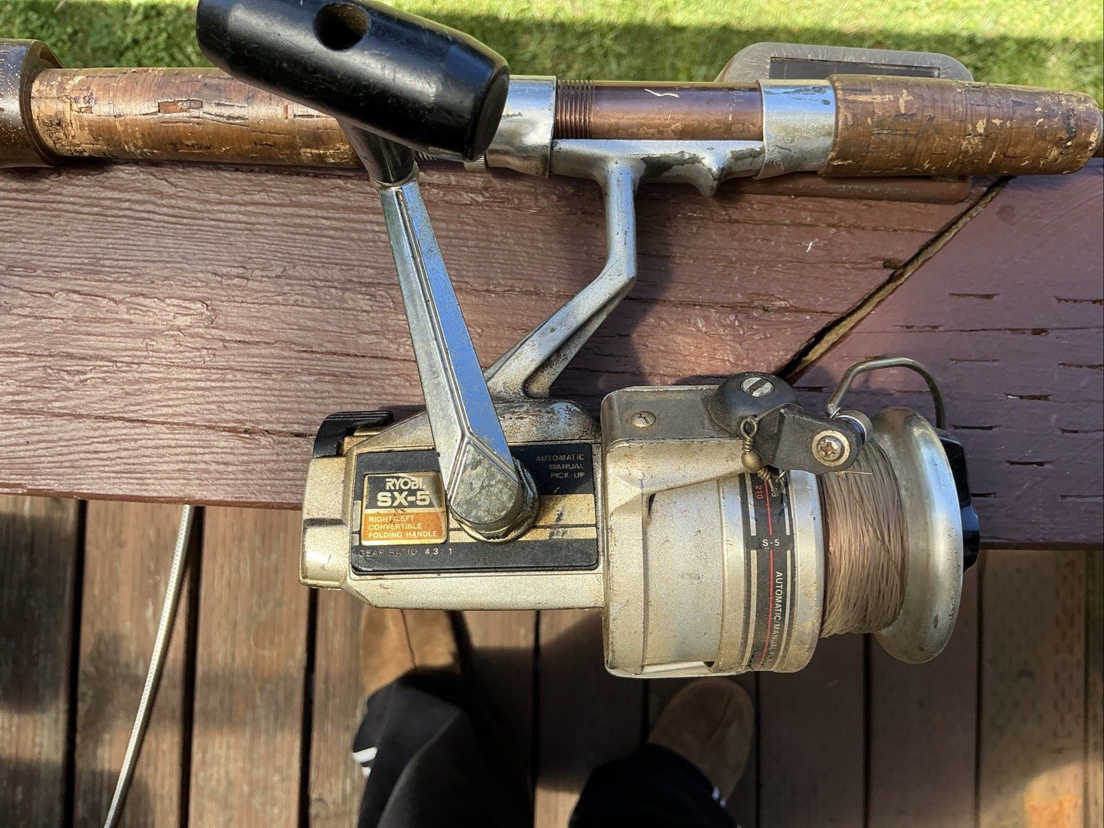 Vintage Ryobi SX5 Spinning Reel Japan Made Fishing Reel Tested Smooth (Used)