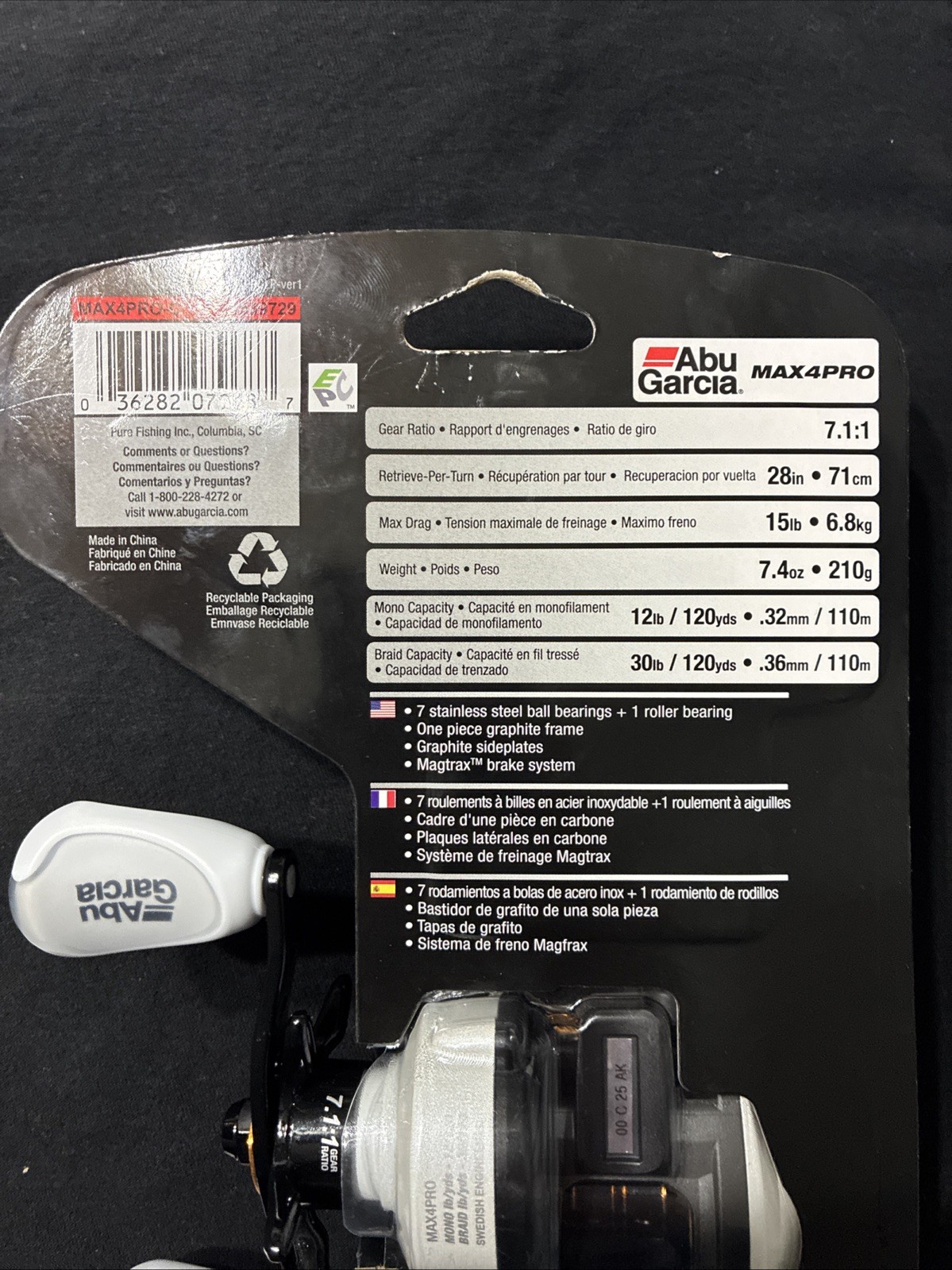 Abu Garcia MAX4PRO Low Profile Reel – 1539728