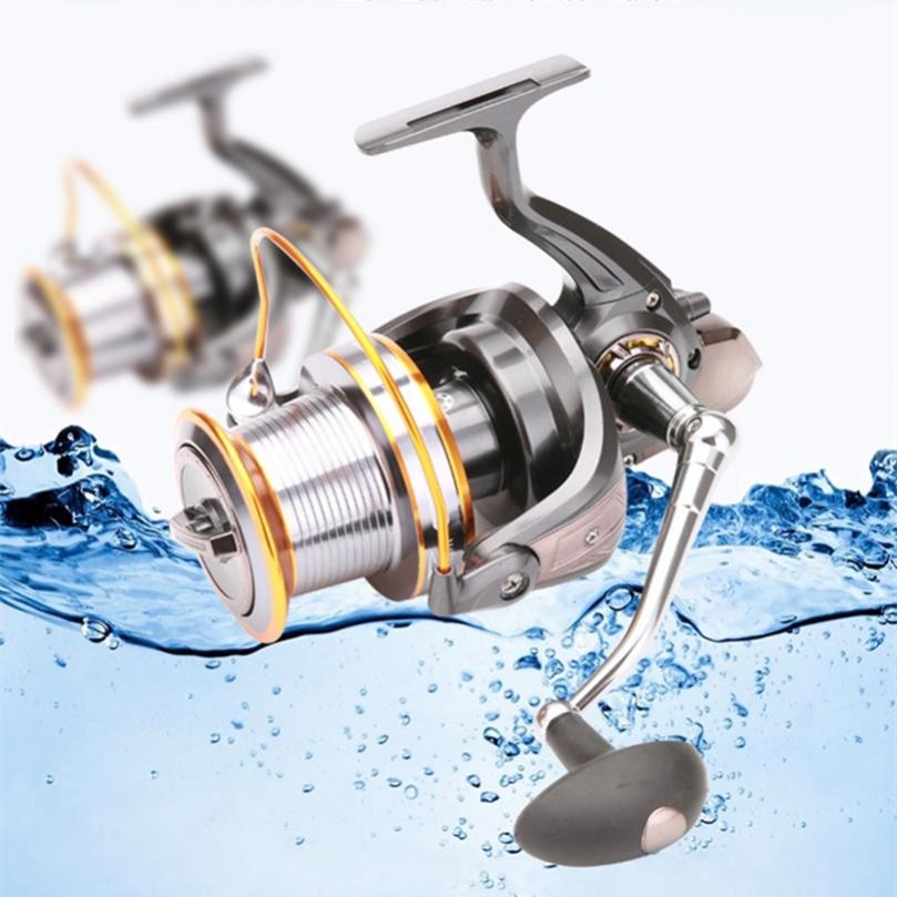 9000 Series Sea Fishing Spinning Reel 12+1 BB Full Metal Spool 4.11:1 Gear Ratio