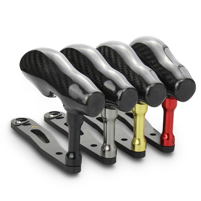 Carbon Fiber Reel Handle Knob Assembled Shimano Daiwa Baitcasting Reel Gray