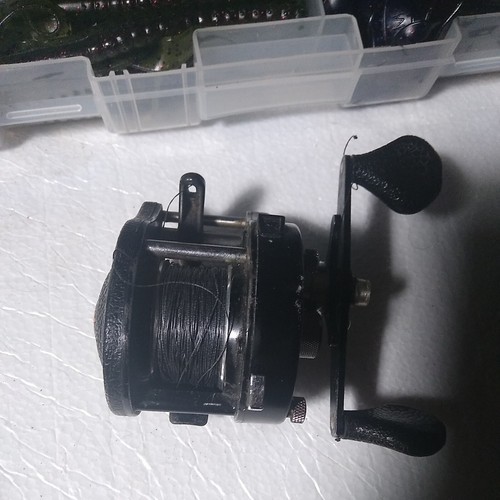 Lew Childre Speed Spool BB-1N Casting Fishin Reel & 3 tackle boxes full