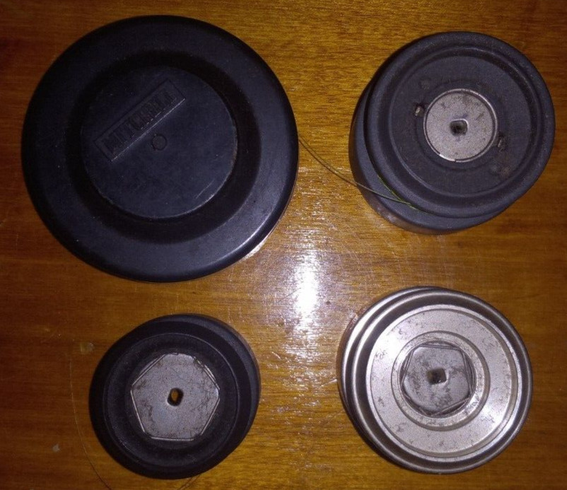 Lot of 4 Line SPools, Spinning Reels, Quantum, Shakespeare, Shimano, ?Mitchell??
