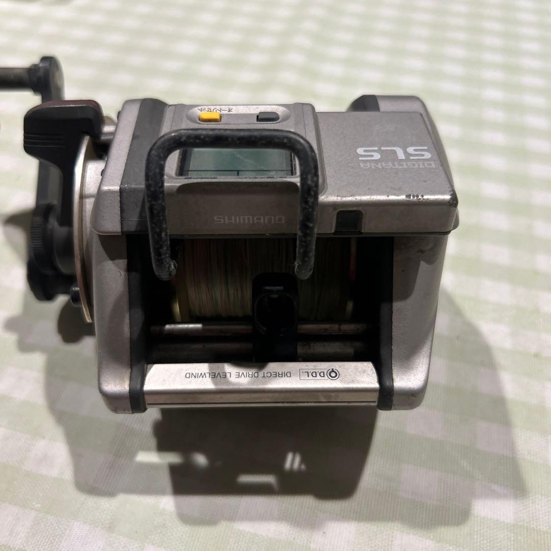 Shimano SLS Digitana GT5000 Electric Fishing Reel Wood Handle Rare Genuine