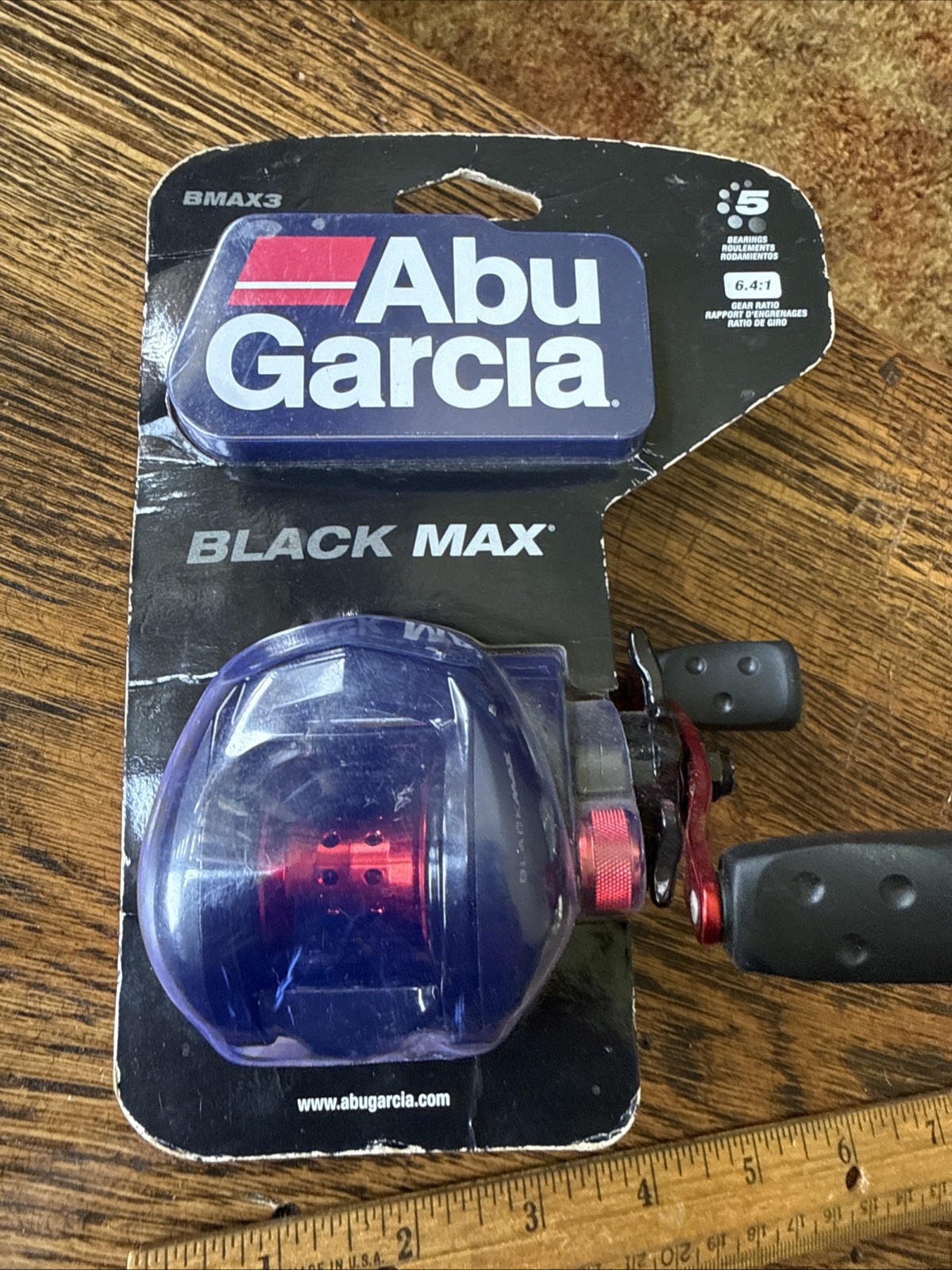 New Abu Garcia Black Max Right Handed (BMAX3) 6.4:1 Five Bearing Reel In Pack
