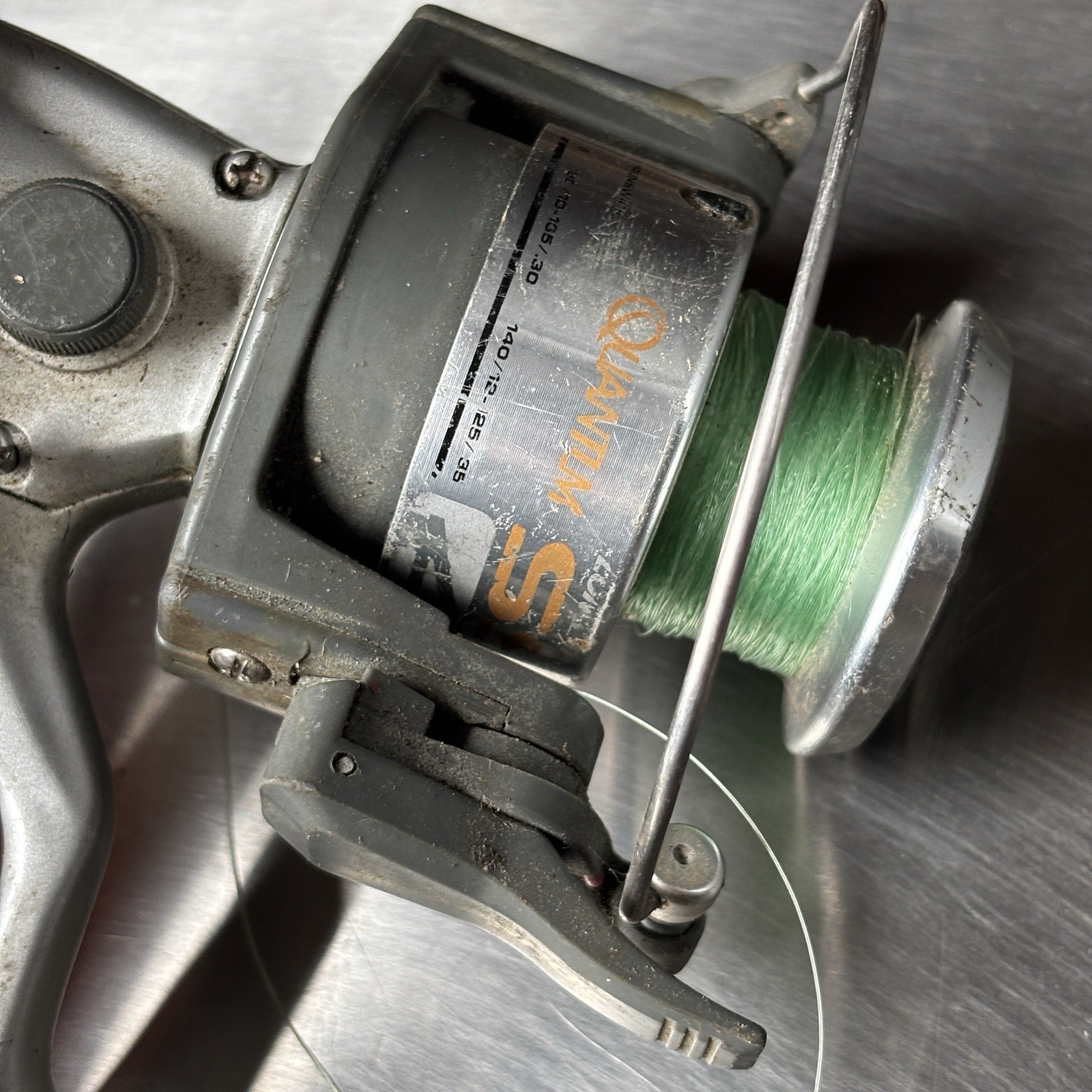 Vintage Zebco Quantum Snapshot SS4 Spinning Fishing Reel | Works NEEDS CLEANING