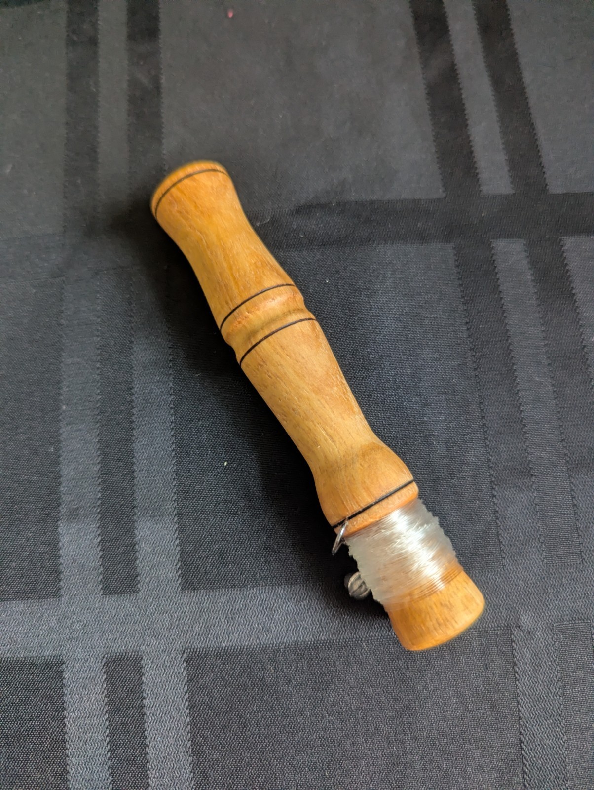Handcrafted Pocket Fishing Reel, Minimalist fishing Reel made from recycled wood