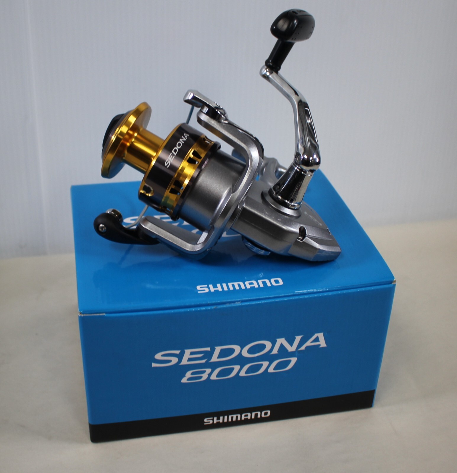 Shimano Sedona 8000 Spinning Reel Gold/Silver w/ Box – Highly Sought – US Seller