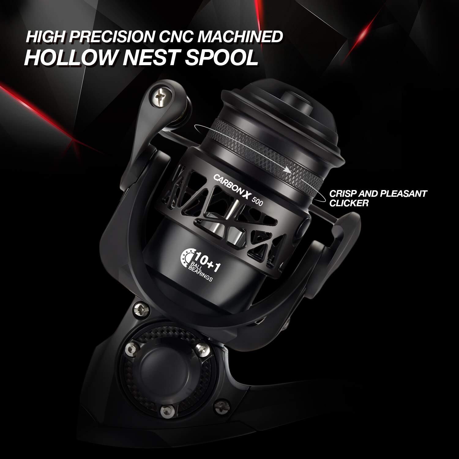 Piscifun Carbon X Spinning Reels Carbon Frame & Rotor Ultralight 5.1oz 500Series
