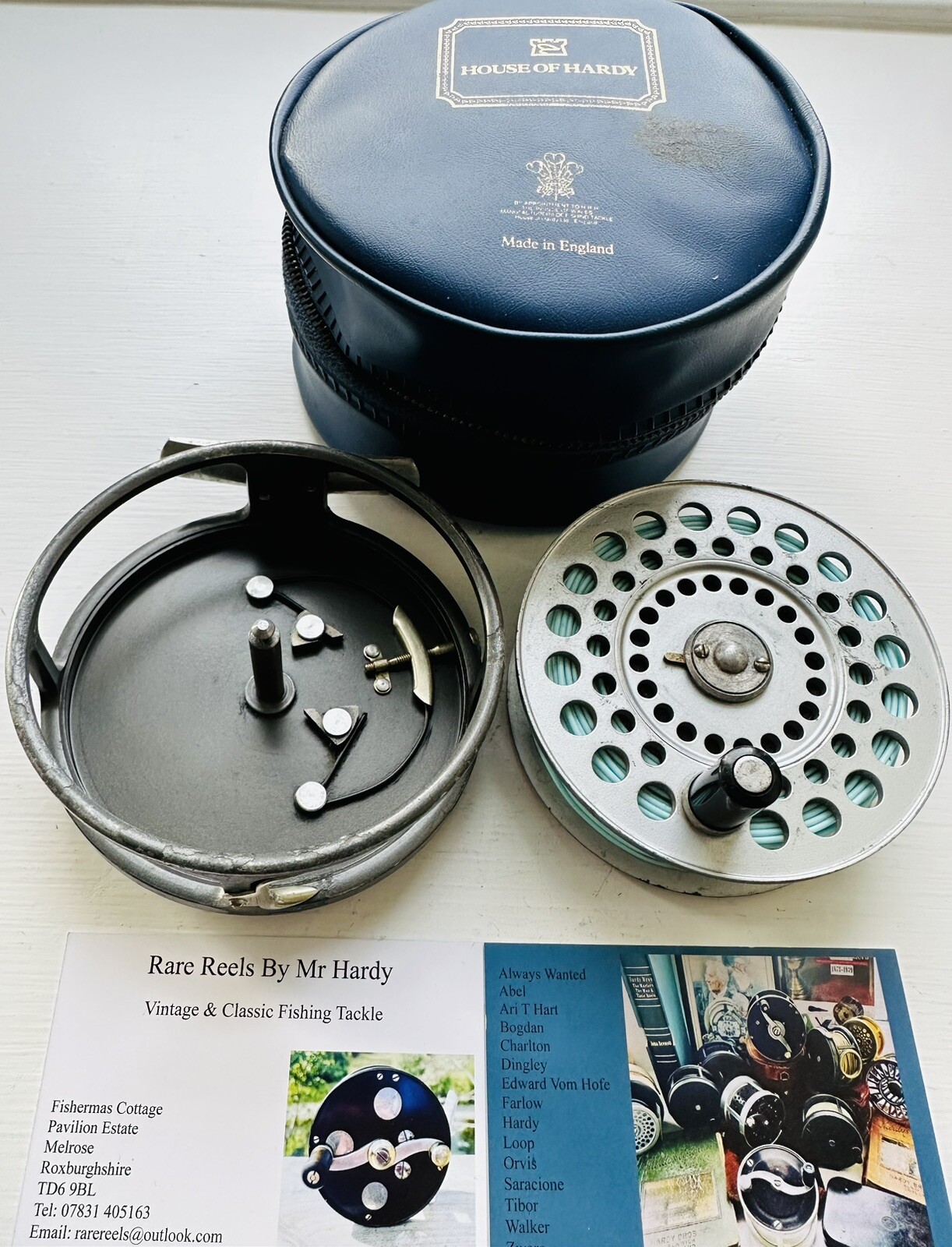 Vintage Hardy St Aidan 3 3/4 Inch Fly Reel with DT 6 Floating Line & Case