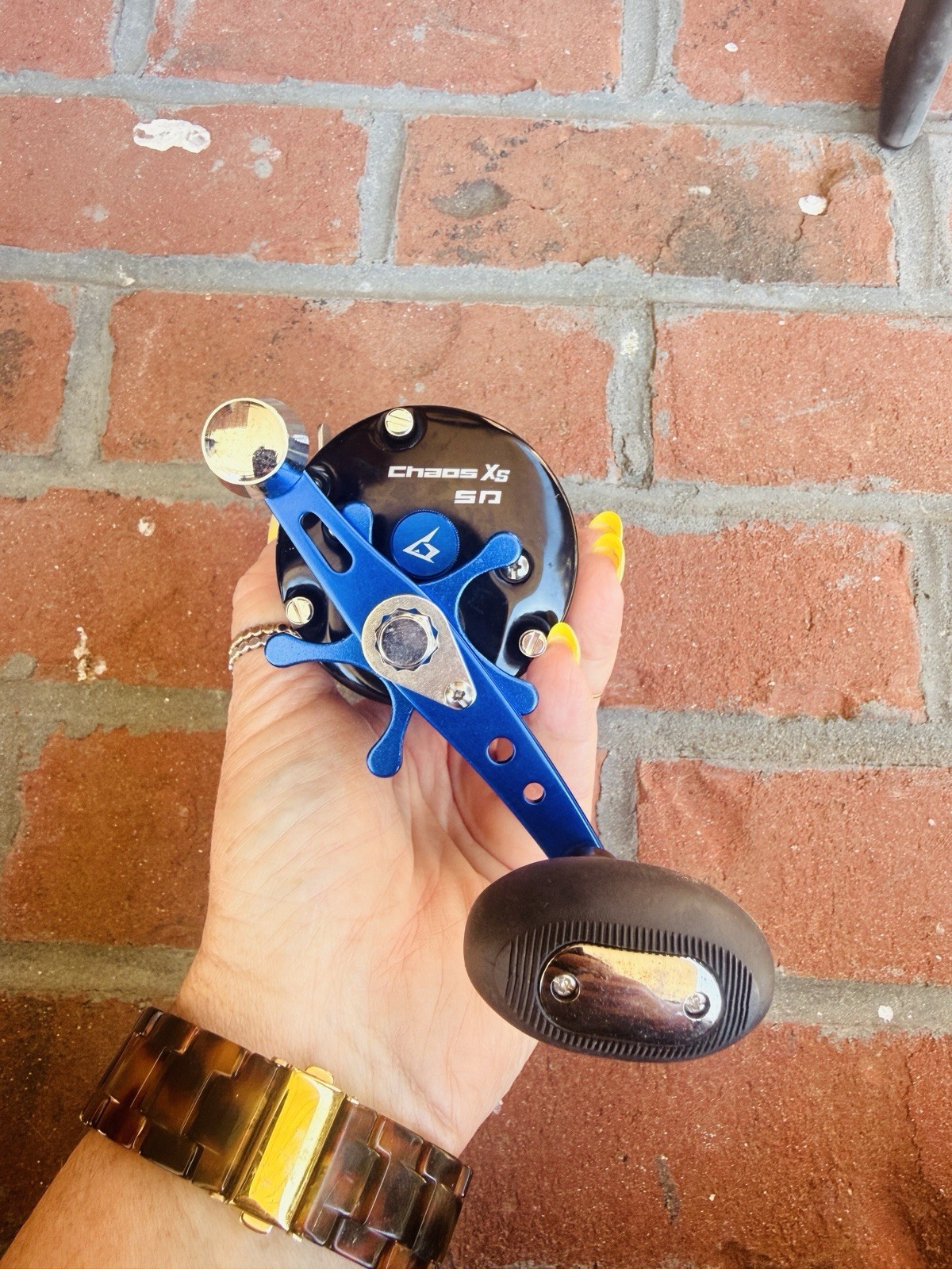Piscifun Chaos XS 50 Baitcast Reel 6+1 Ball Bearings 5.3:1 Blue Black Metal