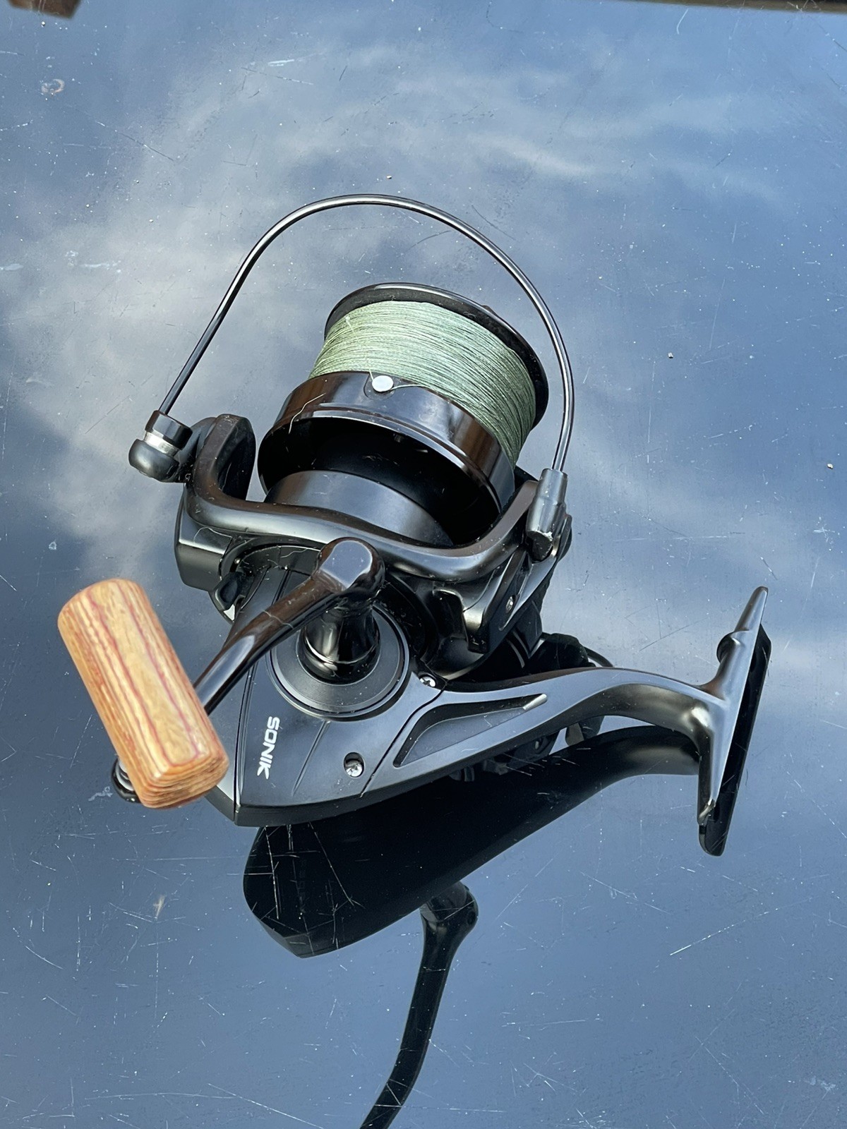Sonik Vader X Big Pit Carp Fishing Reel 5+1 Ball Bearings Loaded With Braid