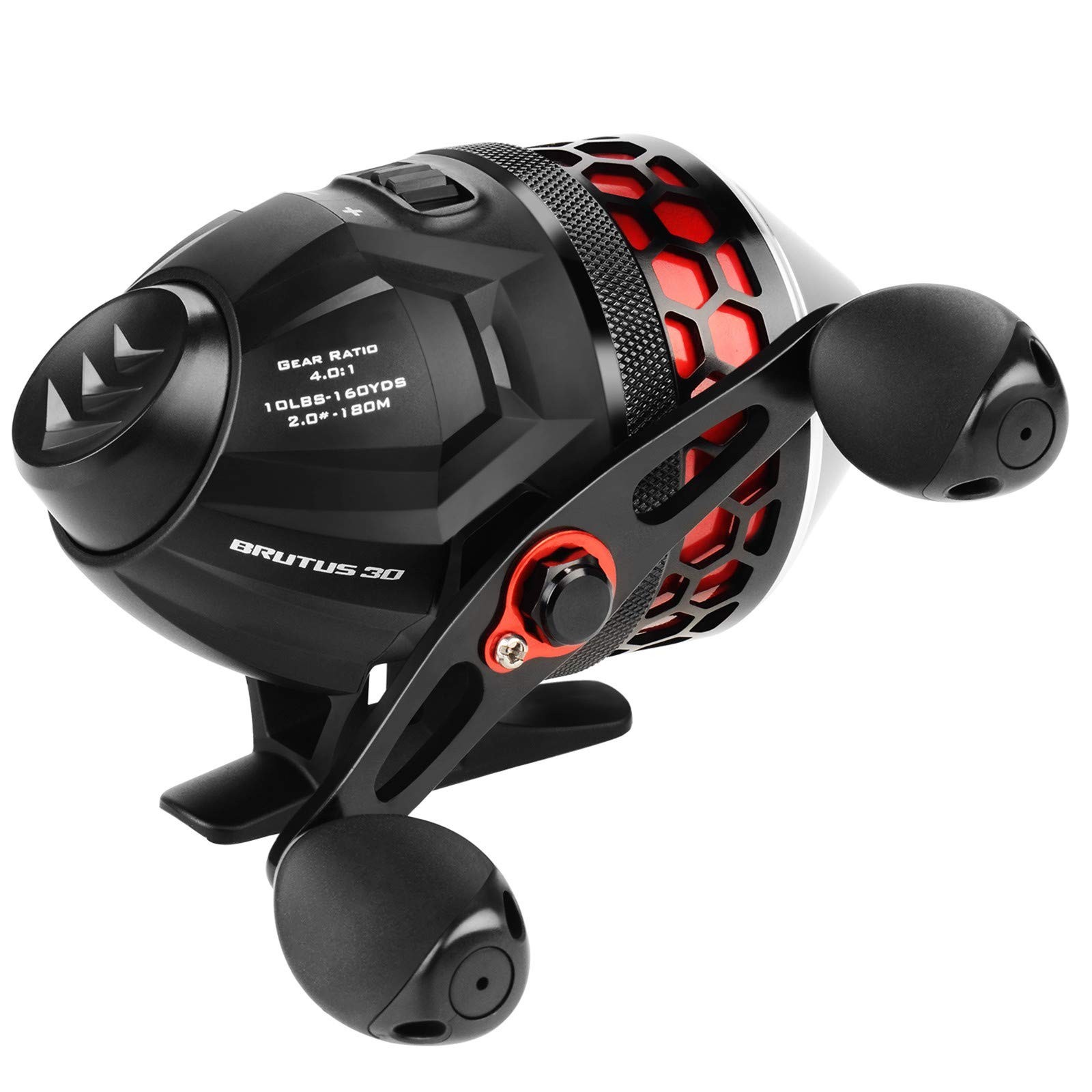Spincast Fishing Reel, Easy Push Button Casting, High Speed 4.0:1 Gear Ratio, 5