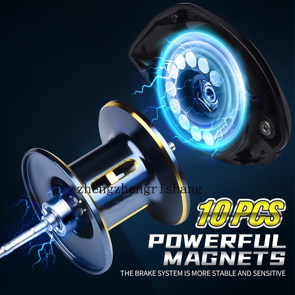 Baitcasting Fishing Reel 7.2:1 Smooth Max Drag 17.6 lb Super Light Streamlined
