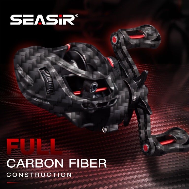 Seasir Mansory Pro 131G Baitcasting Reel Carbon Light 7+1BB 5kg Drag