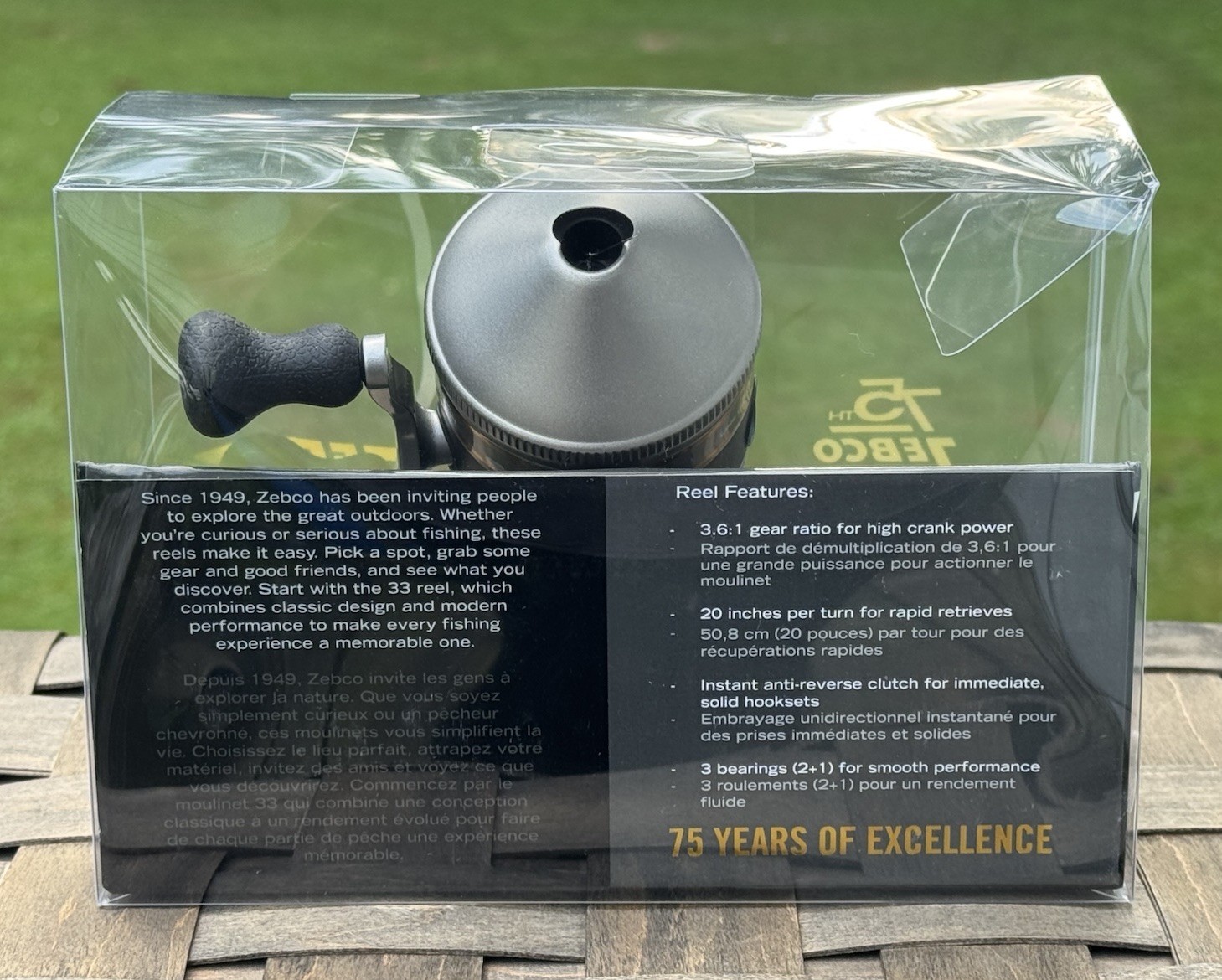 Zebco 33 75th Anniversary Reel Serial #1672 Limited Edition Collectible