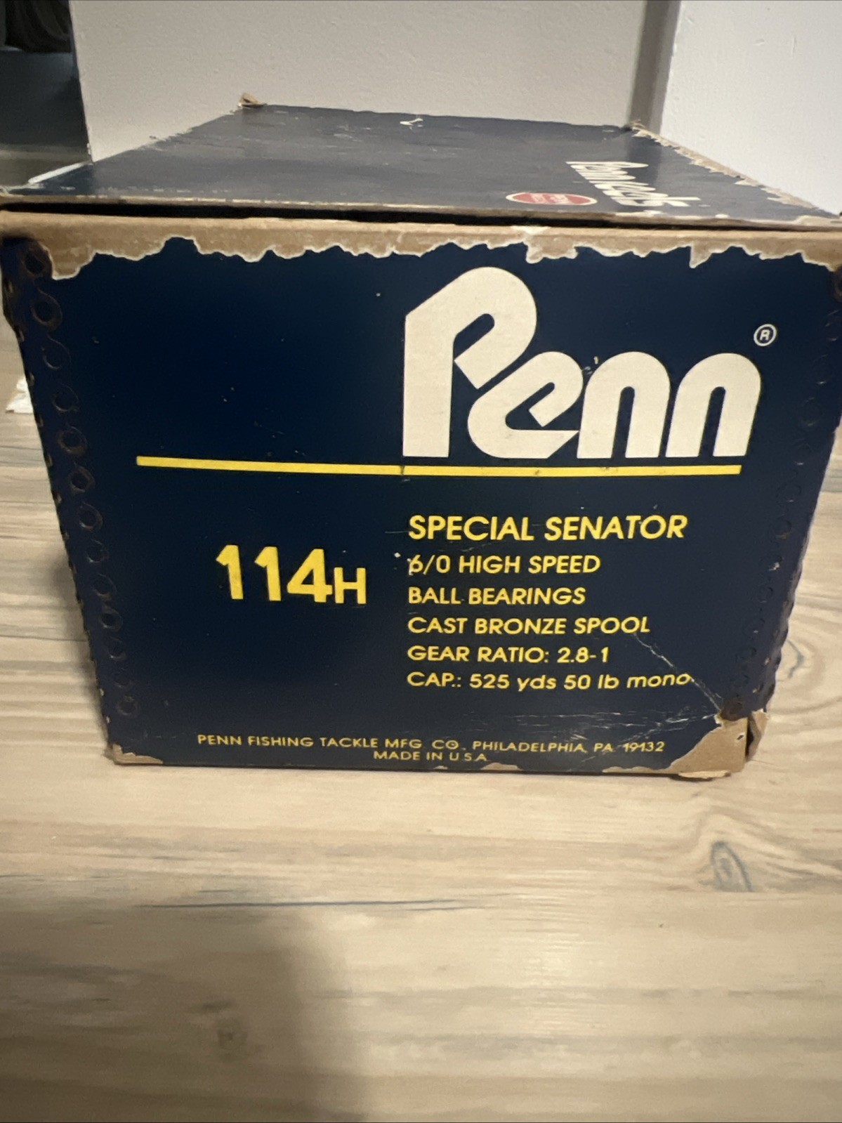 New Penn Reel 6/0 Special Senator 114h Cast Bronze 2.8-1 Gear Ratio Cap 525 Yd