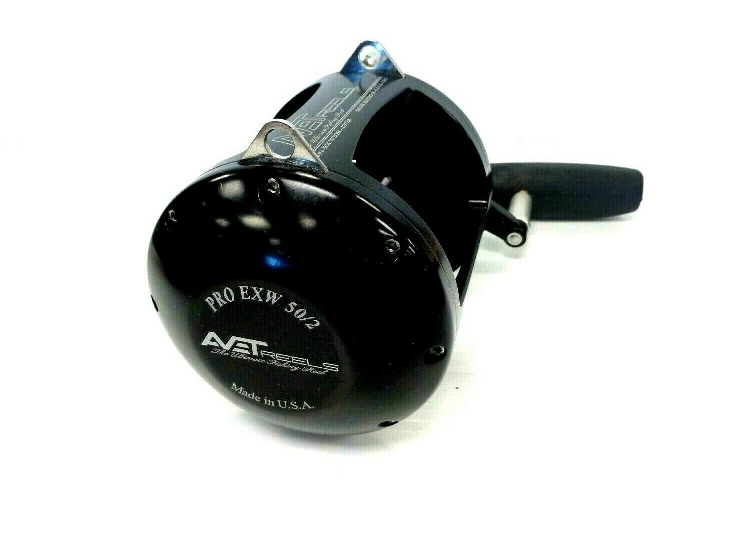 Avet EXW50/2 Two-Speed Lever Drag Big Game Reel EXW 50/2 – BLACK, Right Handed