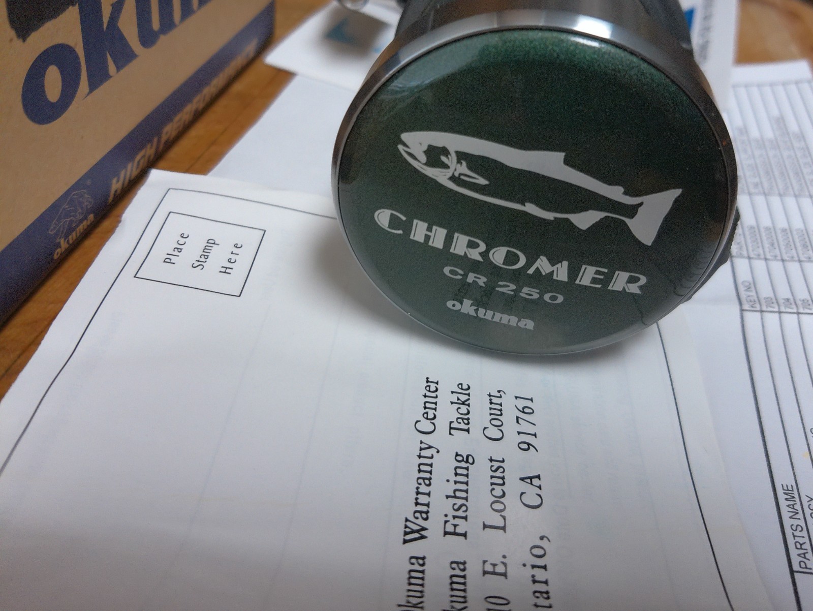 Okuma Chromer CR250 Reel Discontinued New in Box
