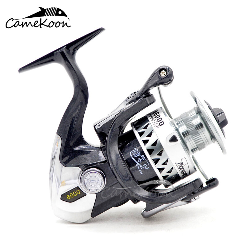 CAMEKOON Spinning Reel 5.5:1 Gear Ratio Braid Ready Spool Surf Carp Bass Fishing