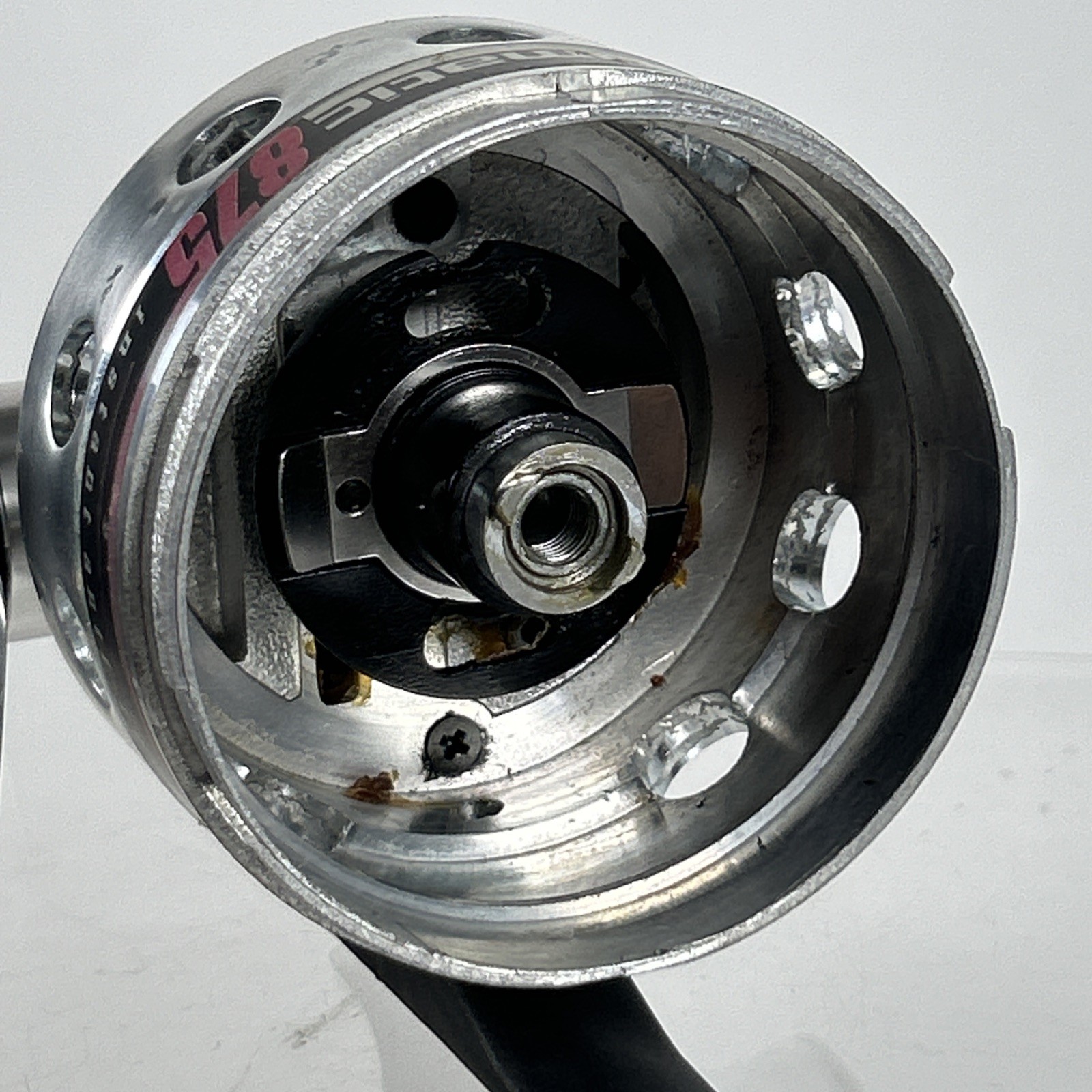 VTG Abu Garcia Abumatic 875 Spincast Reel instant anti-reverse Silver & Black