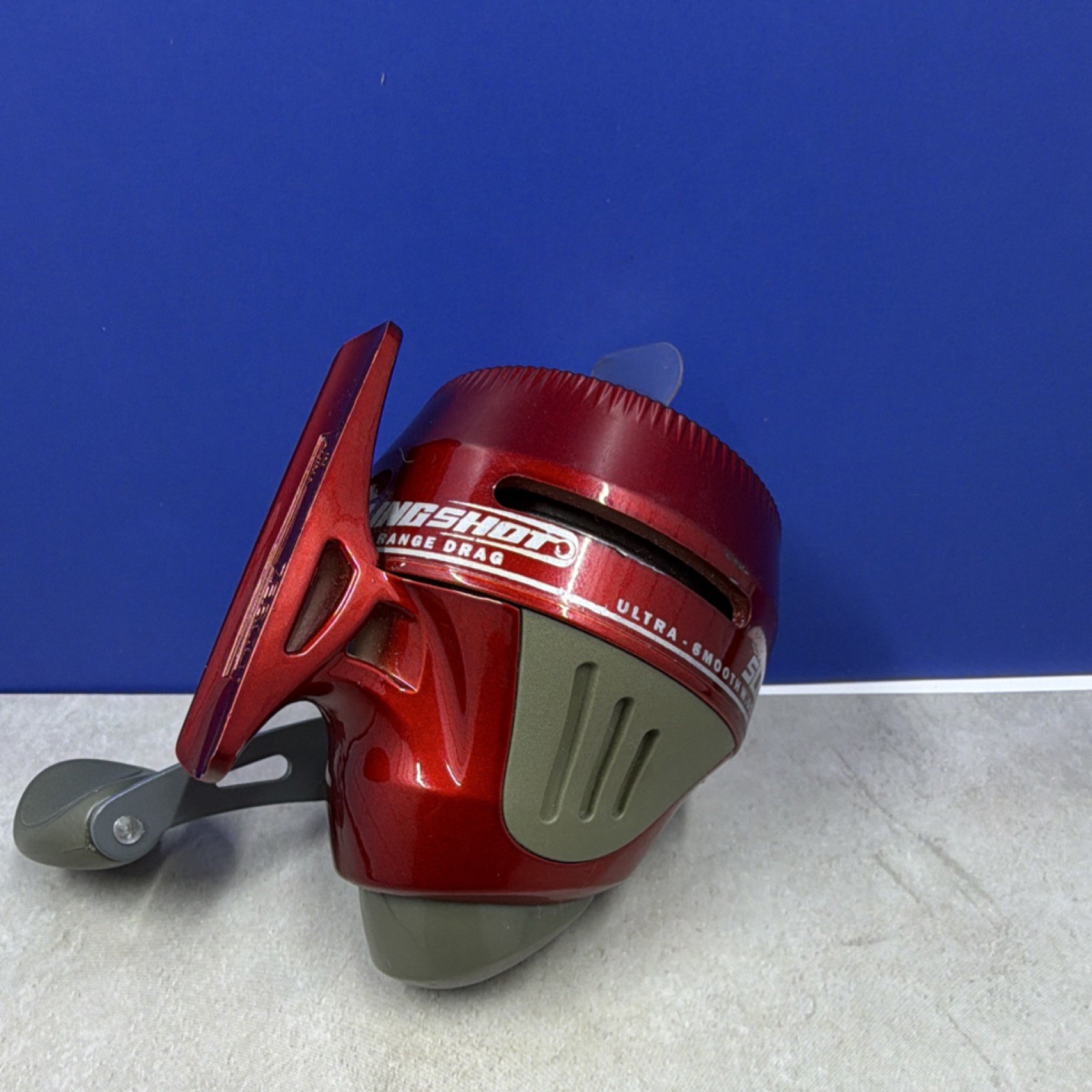 Zebco Slingshot 202 Spincast Reel Right-Hand Red/Gray Pre-Spooled Anti-Reverse