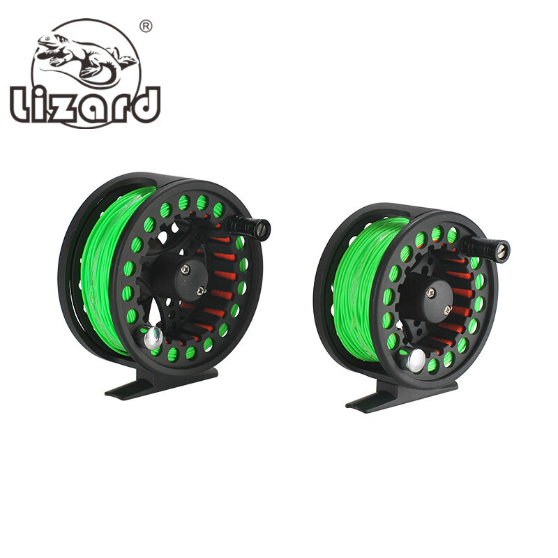 Fly Fishing Reel 3/4 5/6 All Aluminum Alloy Black Lightweight Fly Reel with Line