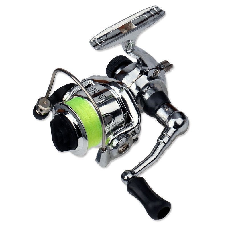 Pocket Mini 100 Spinning Reel Fishing Tackle Small Spinning Reel 4.3:1 Metal