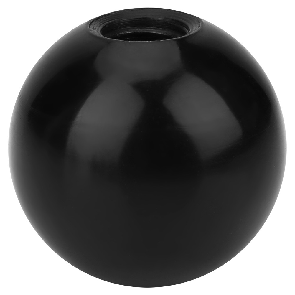 6Pcs Black M12 Threaded 40mm Diameter Round Handle Ball Knob For Machine