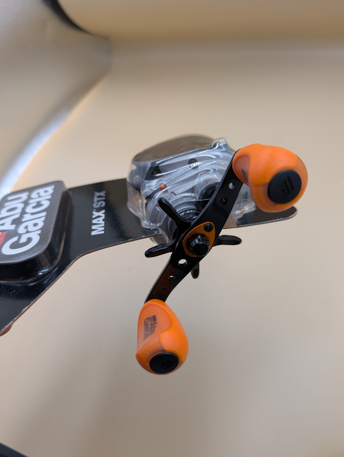 Abu Garcia MAX STX-L Left Handed 6.4:1 Max4stx-l Orange Silver 6 Bearing