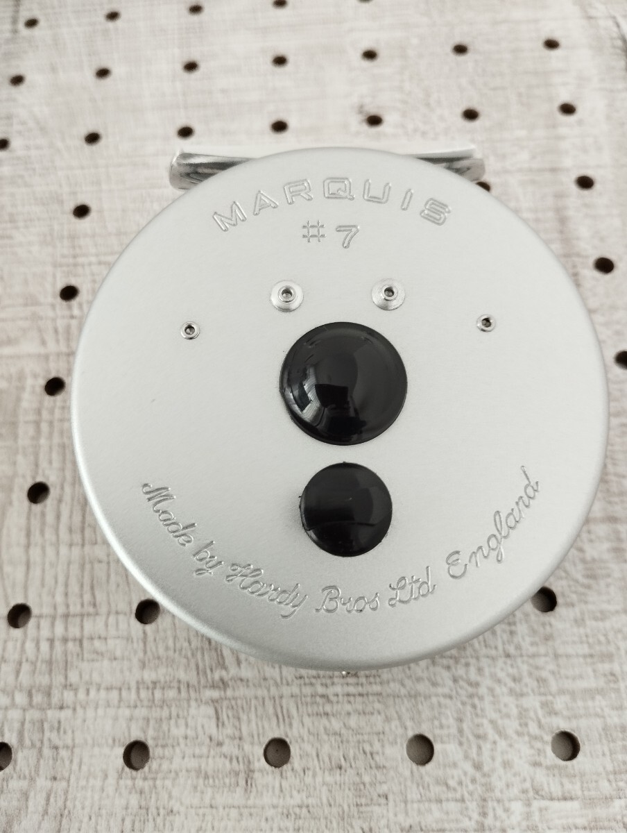 Hardy Ultralite Silver Marquis II #7 Fly Reel with Pouch Mint from Japan