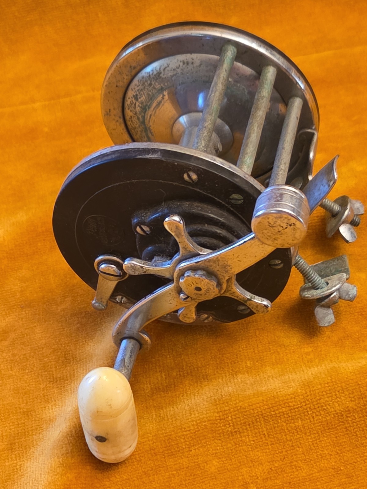 Vintage Penn Long Beach No 67 Saltwater Fishing Reel Made In USA Smooth Works