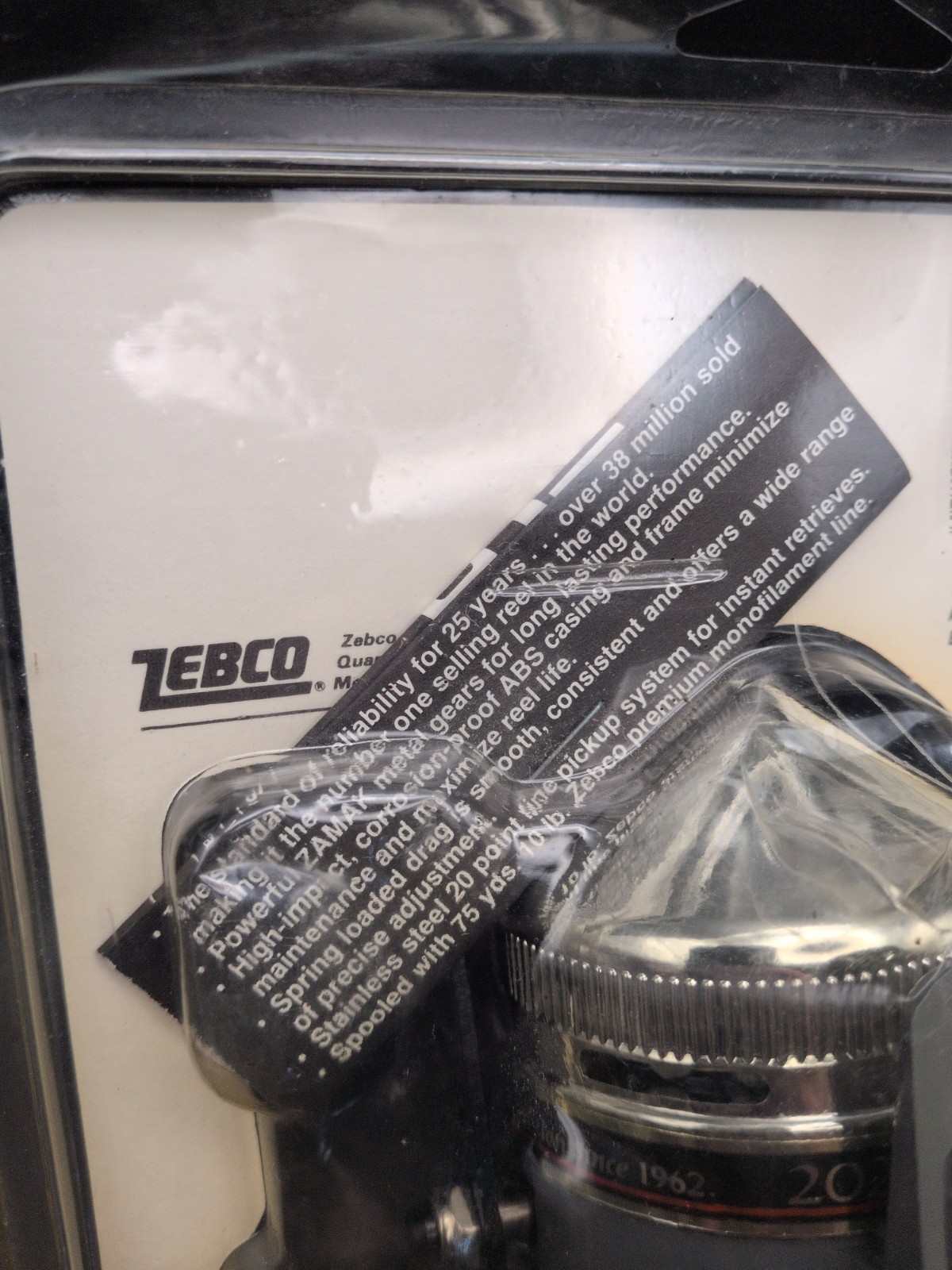 Vintage Sealed Rare Zebco 202 1987 25th Anniversary Fishing Reel – New