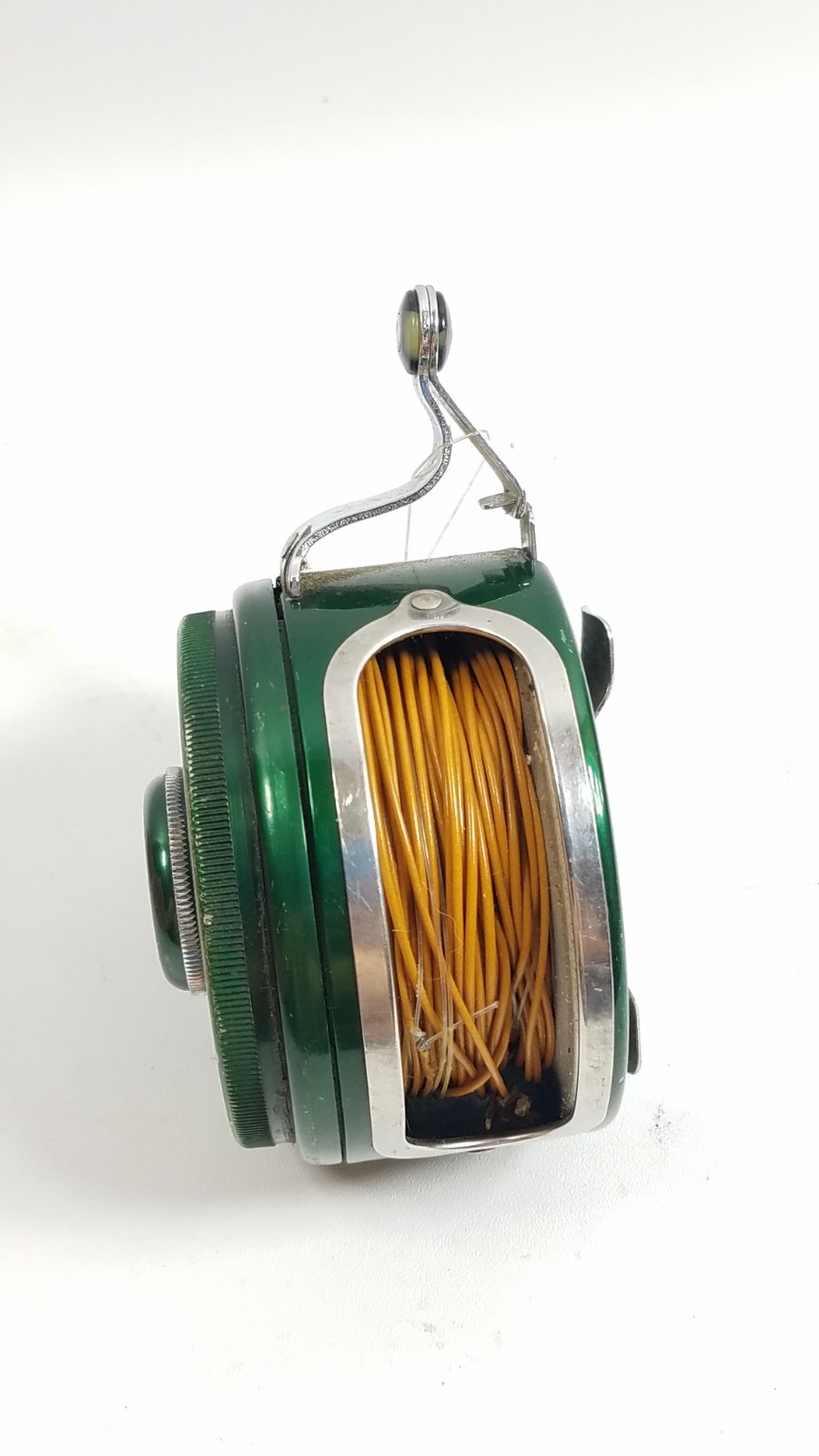 SHAKESPEAR SILENT Tru Art No. 1837 Green Fly Fishing REEL