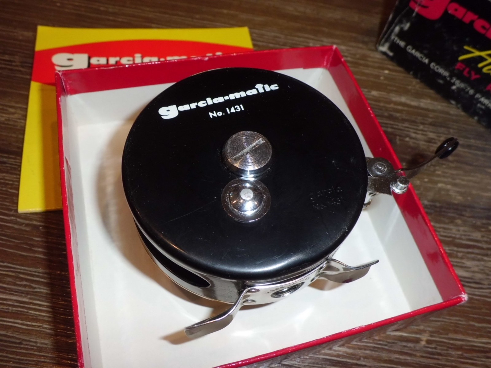 Vintage GARCIA-MATIC 1431 Automatic Fly Reel made in USA