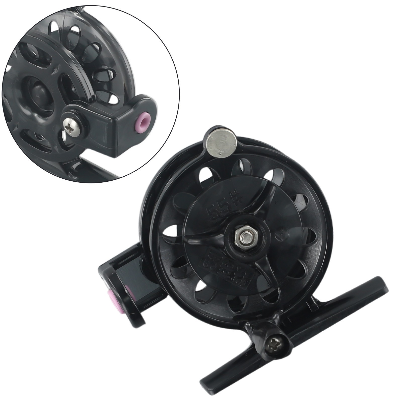 Front Wheel Raft Wheel Fly Wheel Ice Fishing Wheel,Plastic Right Hand Raft Wheel