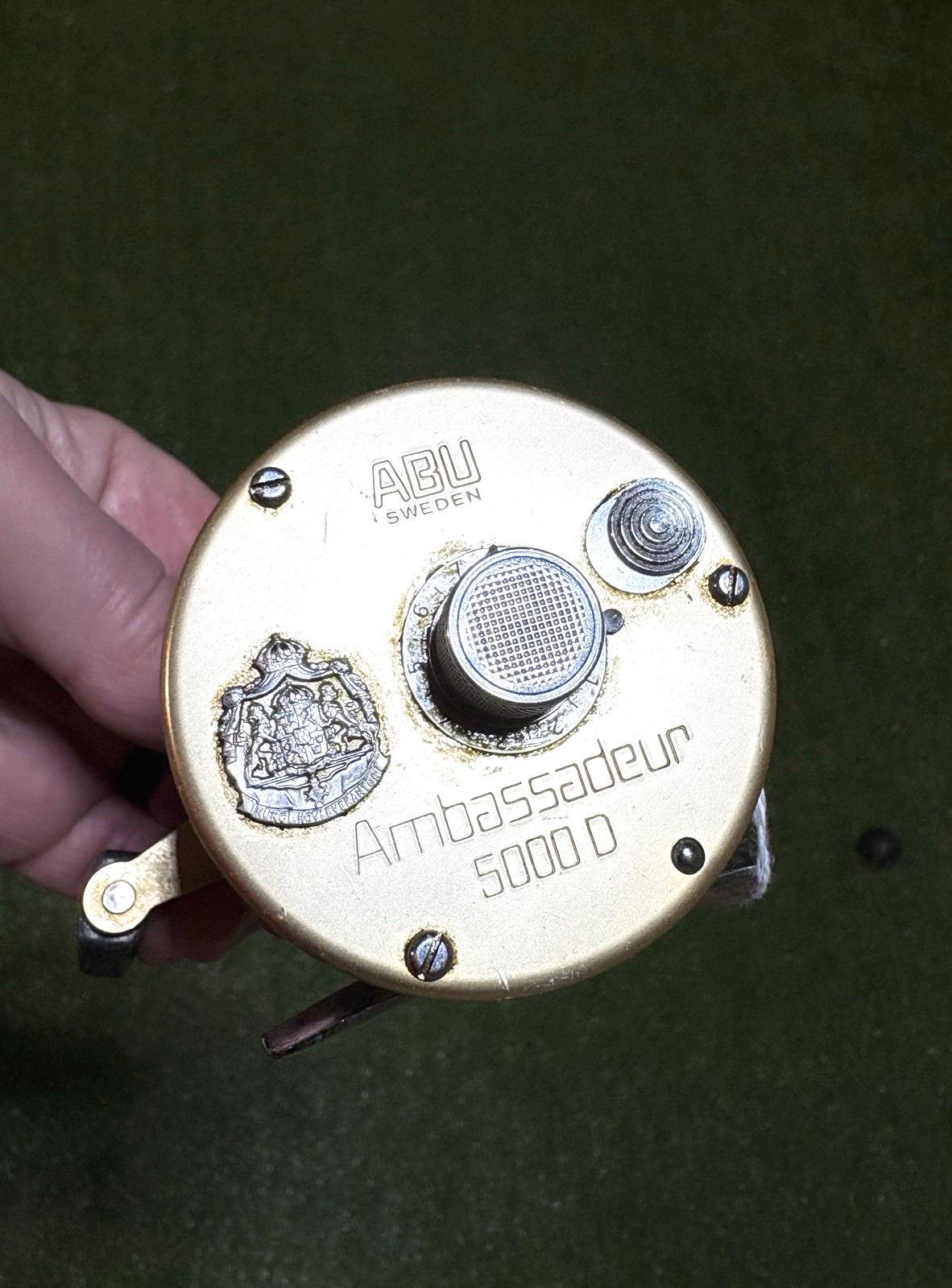 Rare 1974 Champagne Gold Abu Ambassadeur 5000 D Fishing Reel SN 741100
