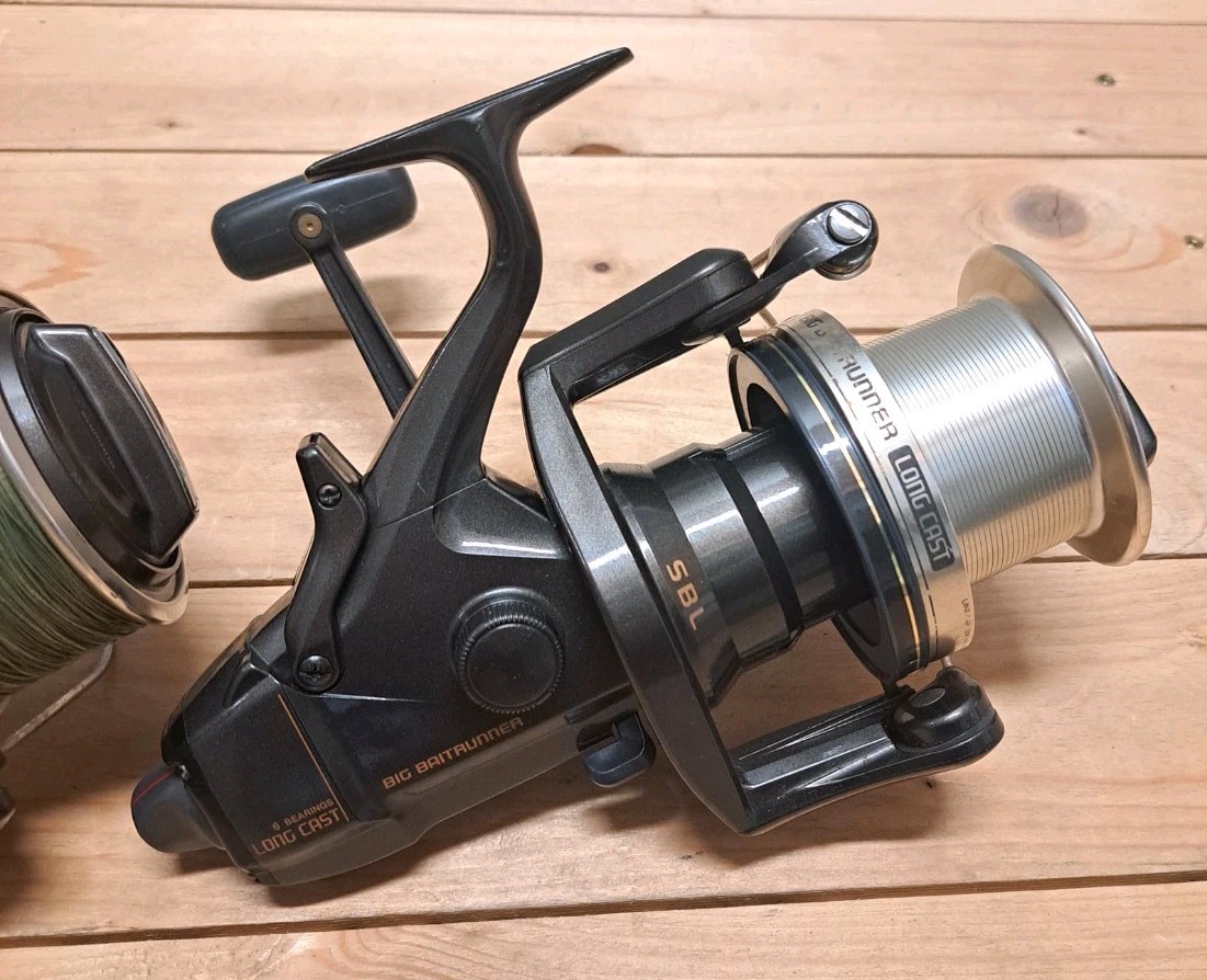 2 × Shimano Big Baitrunner LC Longcast Long Cast Freewheel Reels Freewheel Fishing
