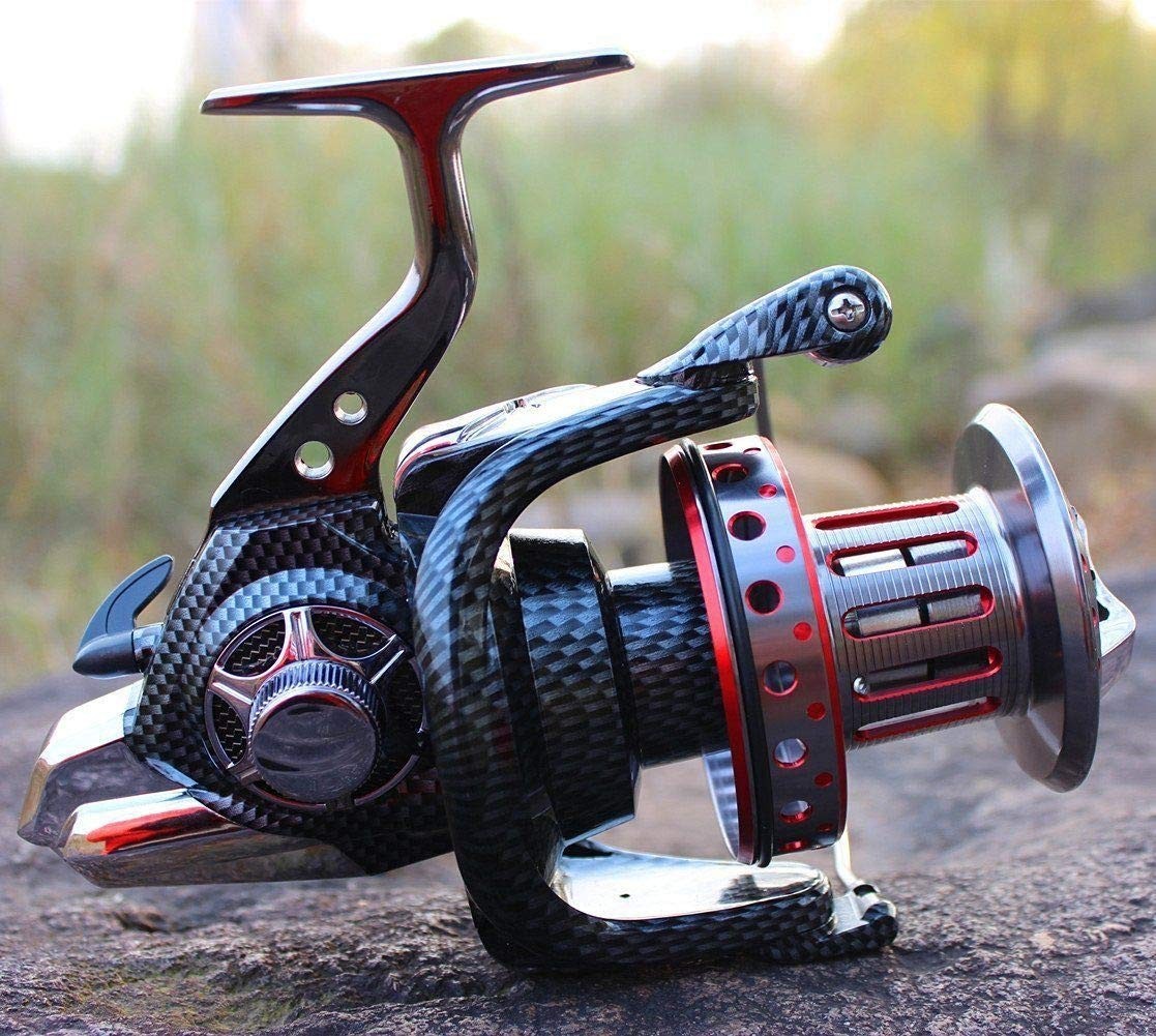 High Capacity Saltwater Spinning Reel 10000 12000, Full Metal Frame, 31LB Drag,