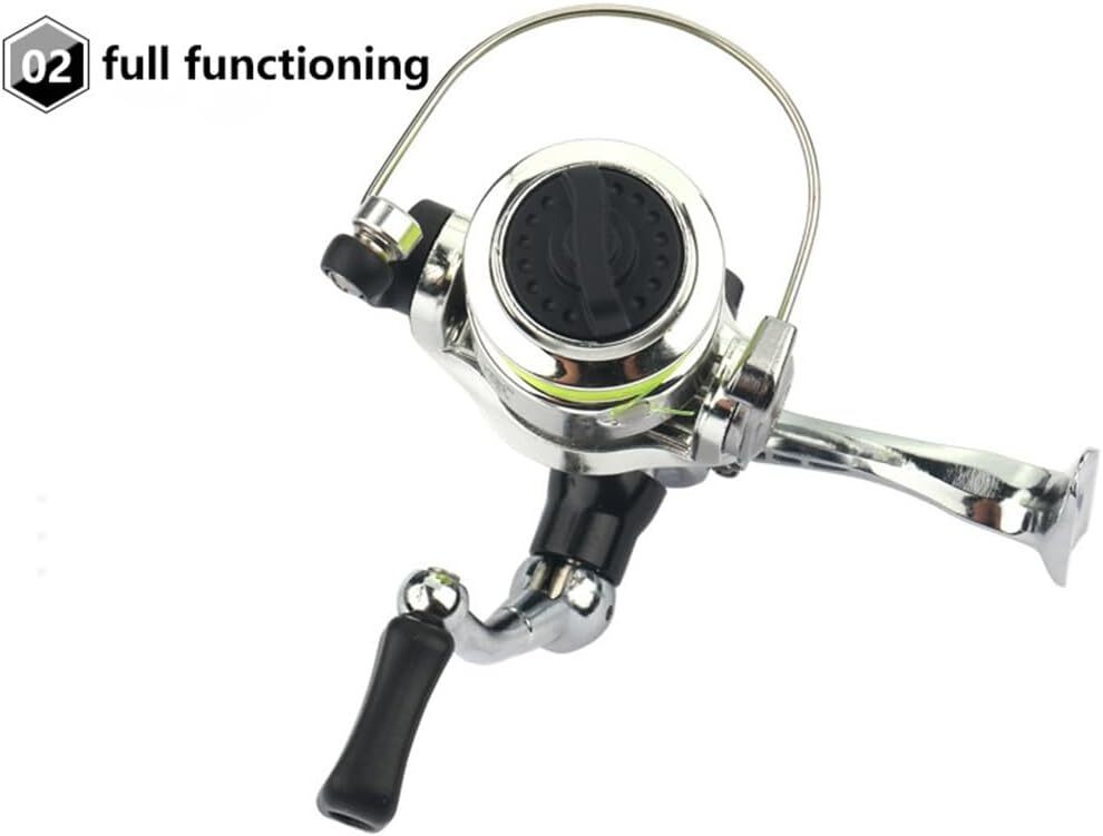 Mini Metal Fishing Wheel Spinning Reel 4.3:1 Gear Ratio Small Reel 2+1BB Bearing