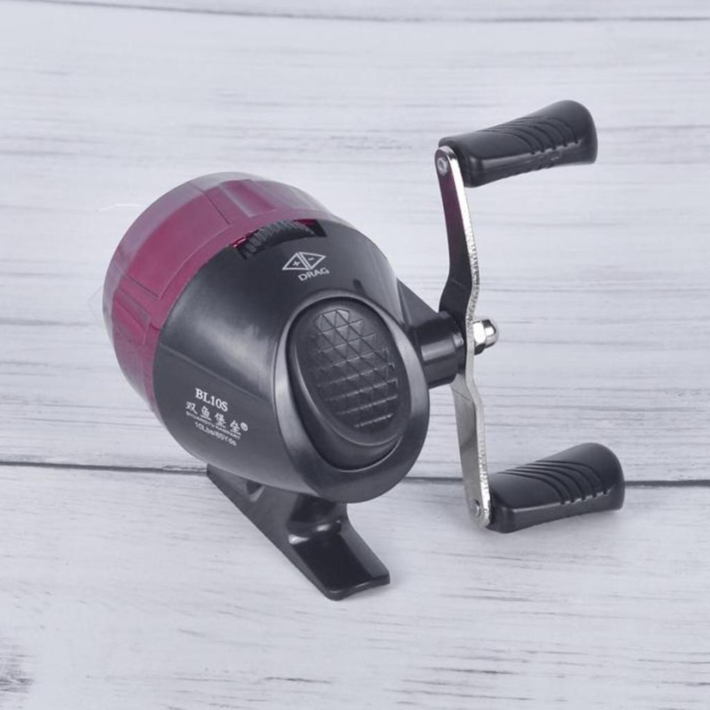 Alloy Fishing Reel 10LB/85YDS Gear Ratio 3.0: Right Hand Red