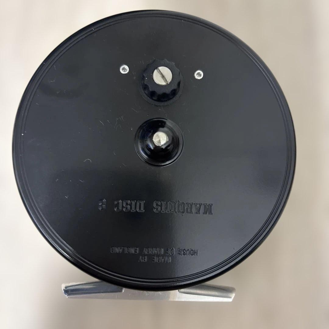 House of Hardy Marquis Disc #8 Fly Reel Black England w/ Pouch Classic Used Rare
