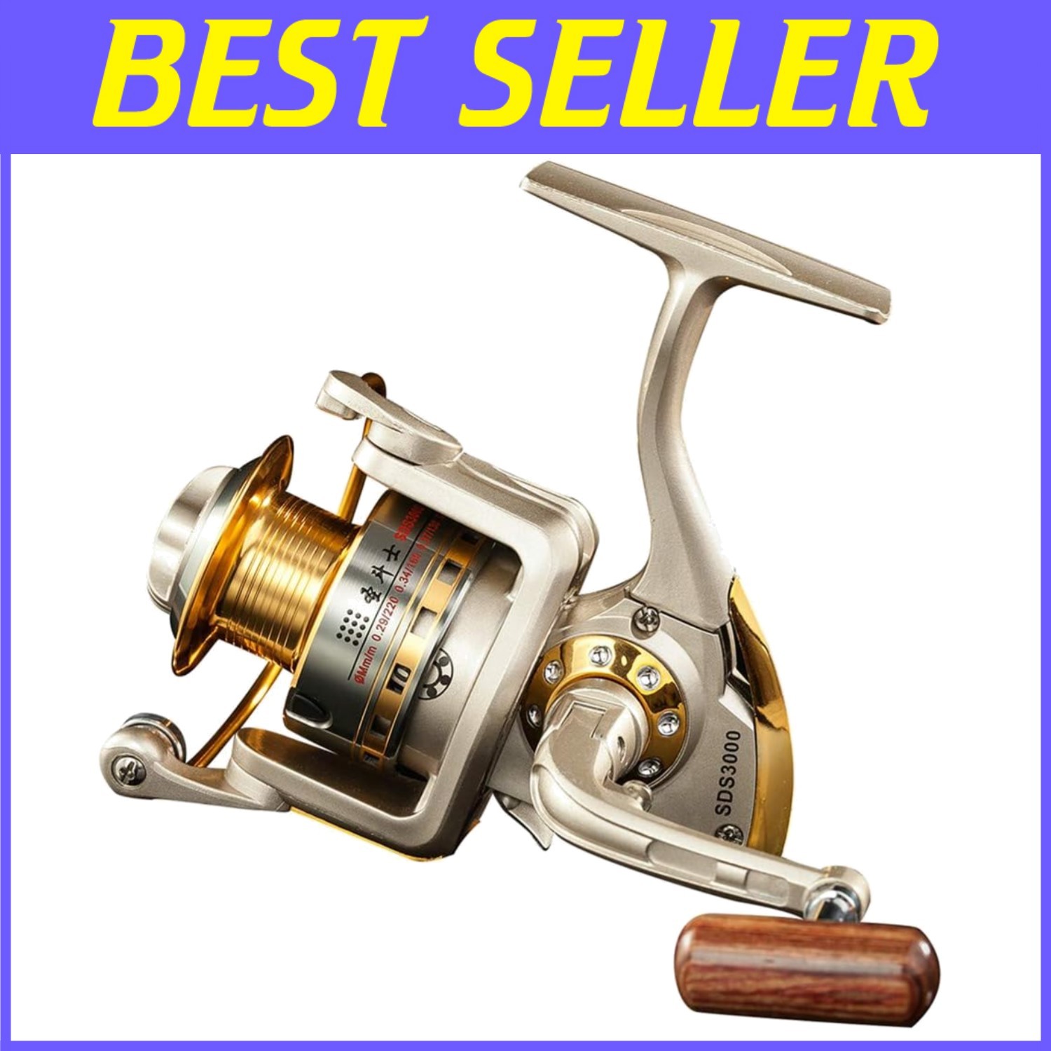 Smooth Saltwater Freshwater Fishing Reel 10 Ball Bearings