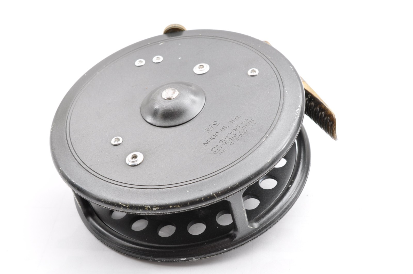 Hardy Bros. LTD „The St Jhon“ 3-7/8 Gray Box Bag Used Fly Reel Fishing Japan
