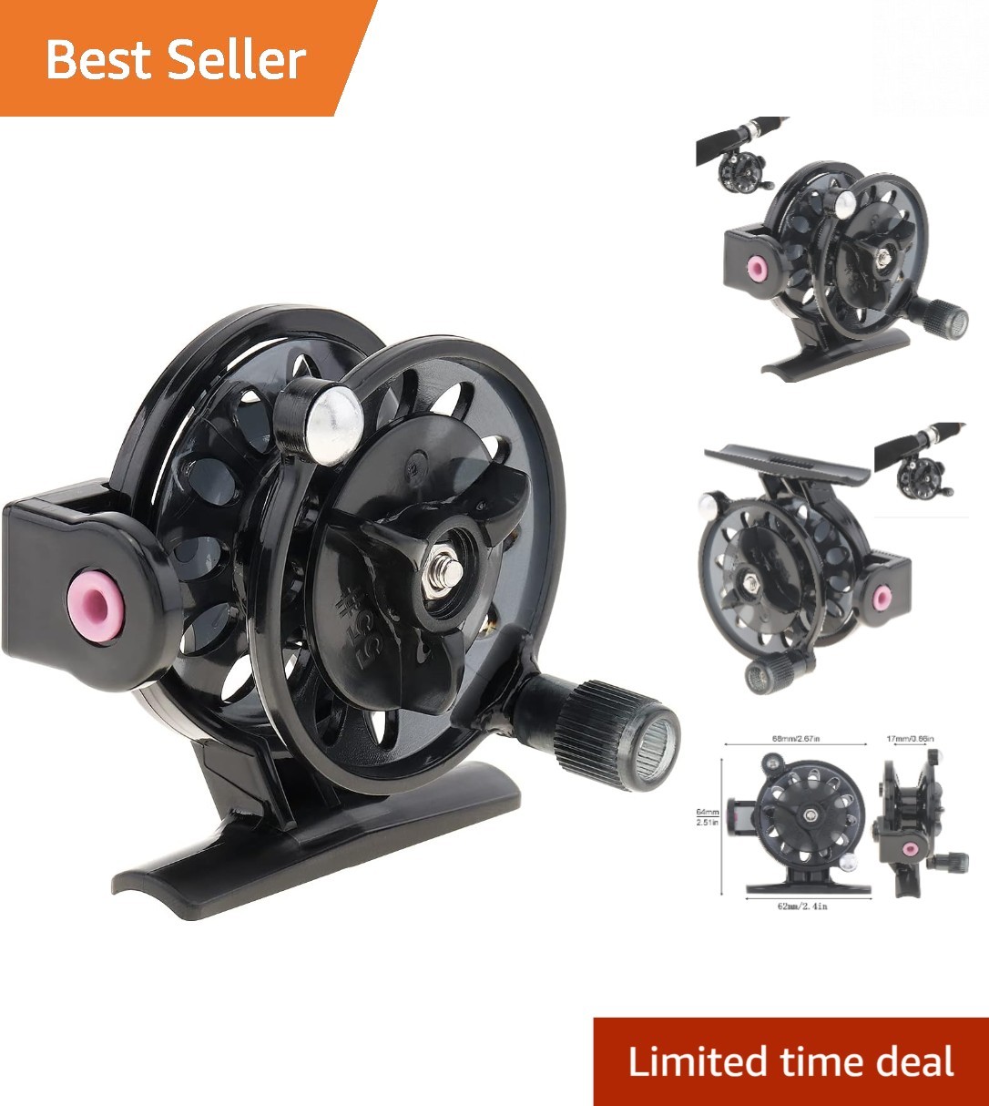 Durable Lightweight Fishing Reel with Right-Hand Retrieval for All Styles